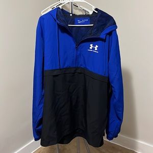 Under Armour Windbreaker - Quarter Zip - Blue